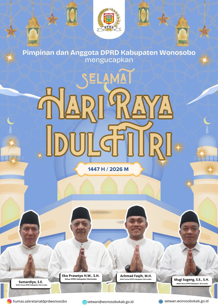 DPRD Kabupaten Wonosobo Mengucapkan Selamat Hari Raya Idul Fitri 1447 