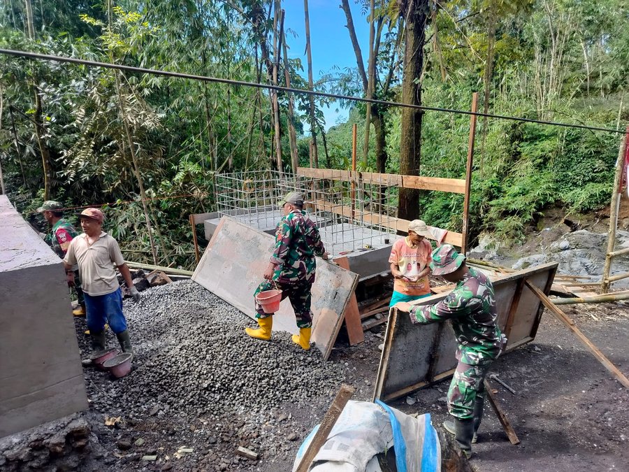 Masuki Tahap Krusial, Pembangunan Jembatan Gantung Sungai Soso Dikebut