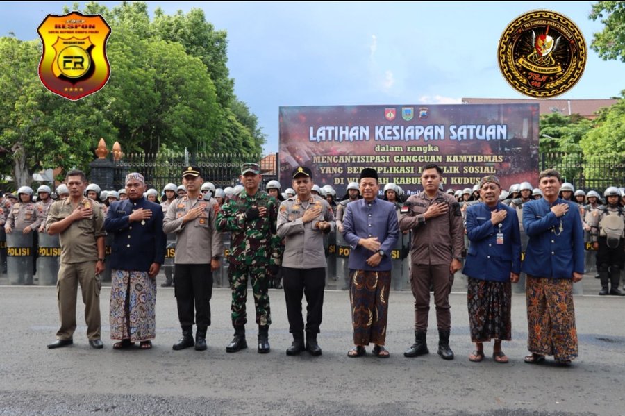Polres Kudus Gelar Simulasi Penanganan Konflik Sosial Sinergi Lintas Instansi