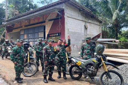Pantau Pengerjaan TMMD Tim Wasev dan D