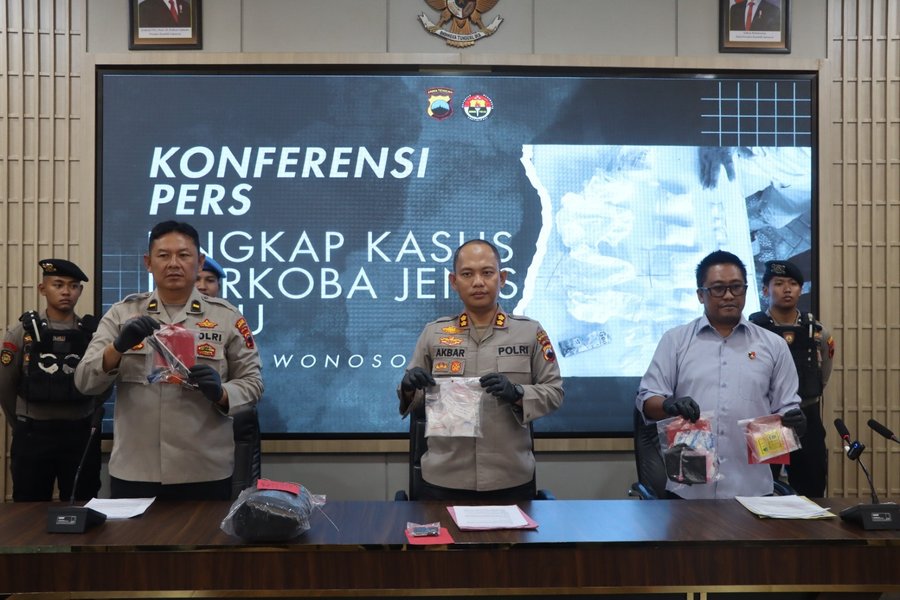 Residivis Narkotika Ditangkap Lagi, Polres Wonosobo Sita 131,8 Gram Sabu