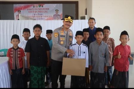 Hari Bhayangkara ke80 Polres Demak Sasar Difabel hingga Ojek Online Le