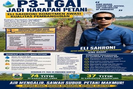 P3TGAI Jadi Harapan Petani Eli Sahroni