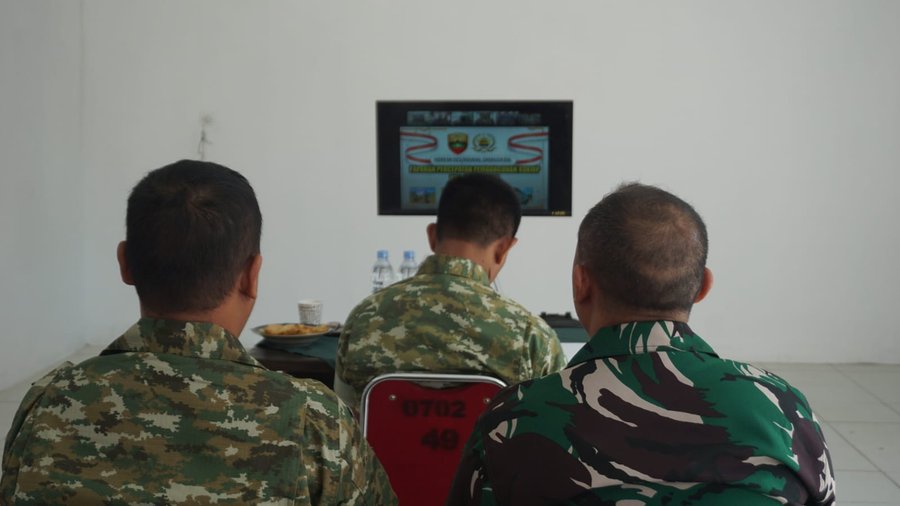 Dandim 0702-Purbalingga Ikuti Zoom Meeting Bersama Wapang TNI Bahas Percepatan Pembangunan Gedung KD