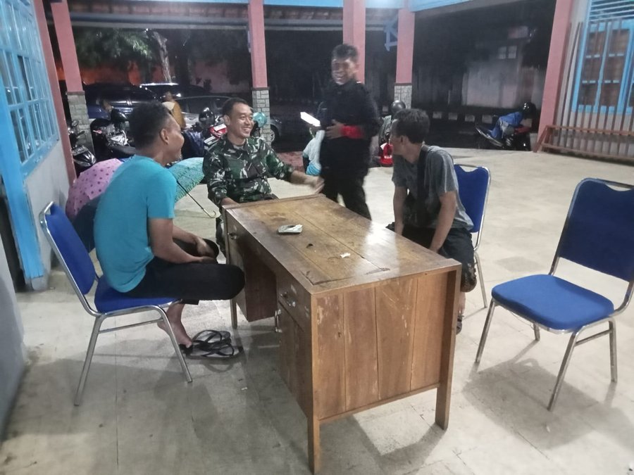Lewat Komsos Malam, Koramil 01-Purbalingga Sinergikan Keamanan bersama Warga Wirasana