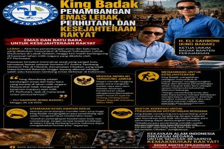 King Badak Penambangan Emas Le