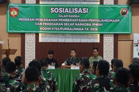PERANGI NARKOBA, KODIM 0702-PURBAL
