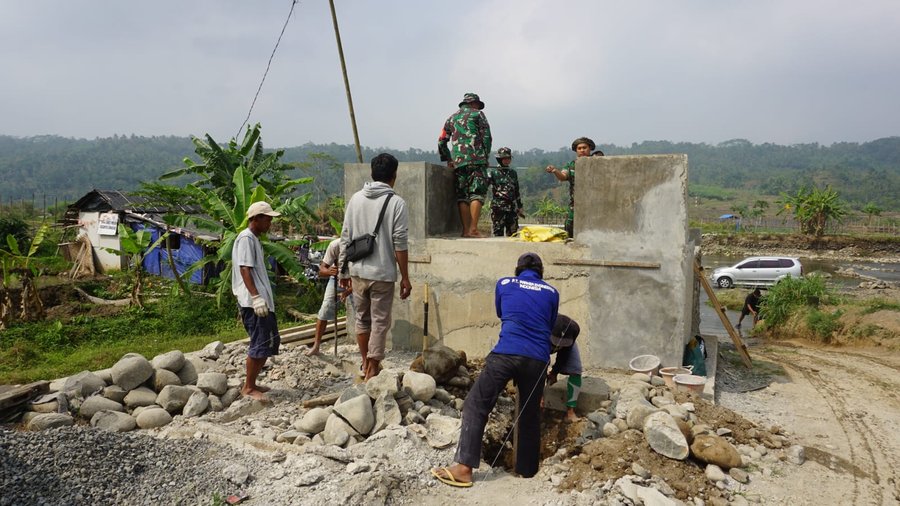 Pembangunan Jembatan Perintis Garuda di Purbalingga Terus Dikebut