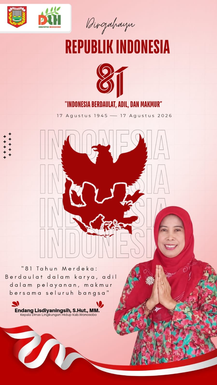 Dinas Lingkungan Hidup Kabupaten Wonosobo Mengucapkan Dirgahayu Republ