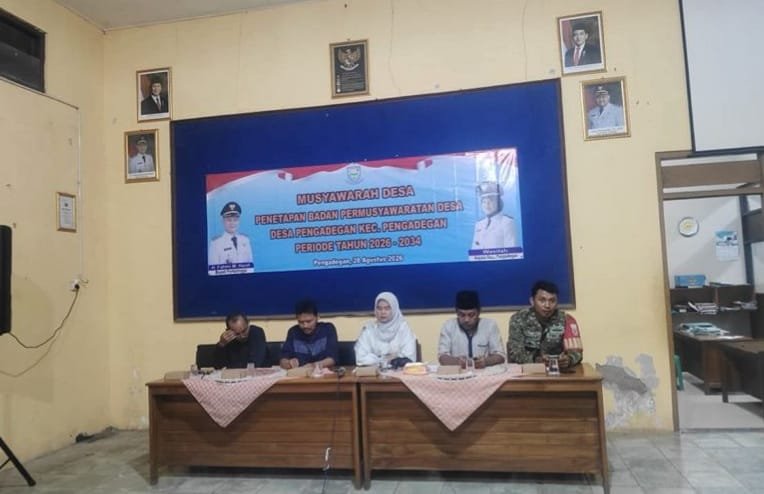 Serda Wisnuaji Hadiri Musdes Penetapan Badan Permusyawaratan Desa Pengadegan
