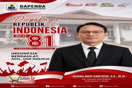 PLT KEPALA BAPENDA LEBAK SAMPAIKAN