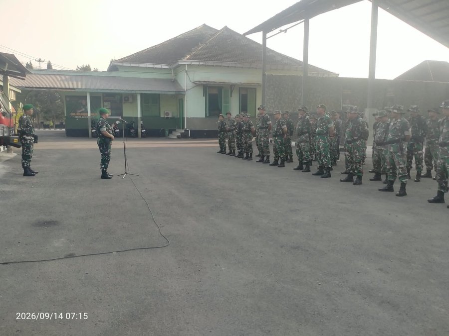 Perwira Siaga Ambil Apel Pagi, Sampaikan Informasi Kegiatan 