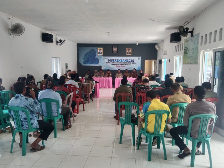 Babinsa Hadiri Musrenbangdes RKPDes Sirau Tahun 2027