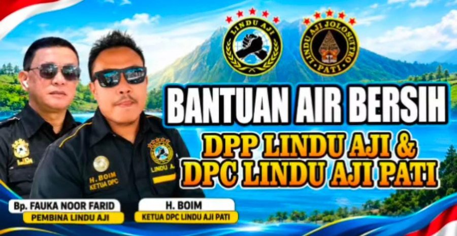  Lindu Aji Jolosutro Pati Buktikan Kepedulian Lewat Distribusi 60 Tangki Air Bersih 