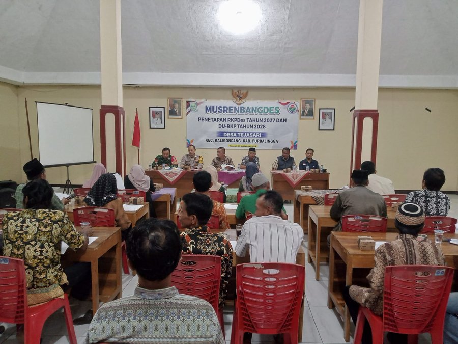 Babinsa Koramil 02-Kaligondang Hadiri Musrenbangdes Penetapan RKPDes 2027 dan DU-RKPDes 2028 Desa T