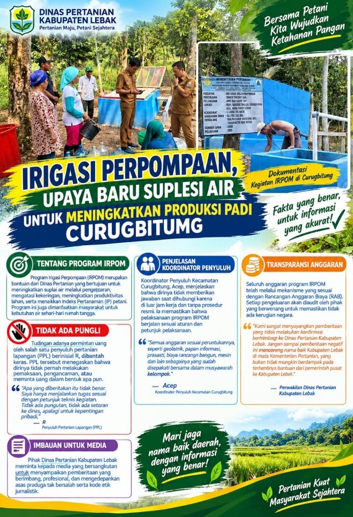IRIGASI PERPOMPAAN, UPAYA BARU SUPLESI AIR UNTUK MENINGKATKAN PRODUKSI PADI DI CURUGBITUNG