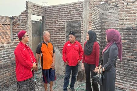 Rumah Kader Terbakar Ketua DPC