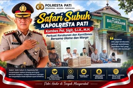 Safari Subuh Kapolresta Pati Perkuat Sinergi Polisi dan Warga Pesan Ka