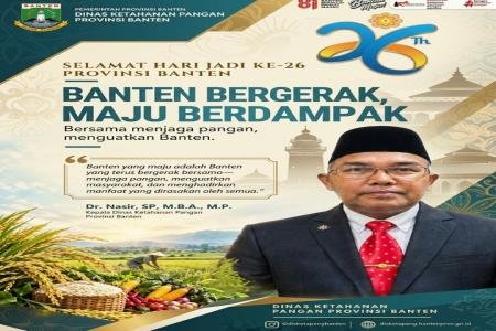 Dinas Ketahanan Pangan Banten Ucapkan 