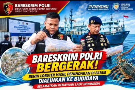 Dorong Budidaya Legal Dittipidter Bareskrim Polri dan KKP Selamatkan B