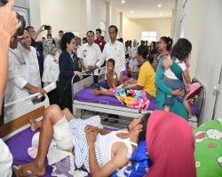 Jokowi Tinjau Penanganan Bencana Di Lampung Selatan
