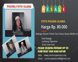 Jual Pigura Foto Ulama dan Disain Suka suka