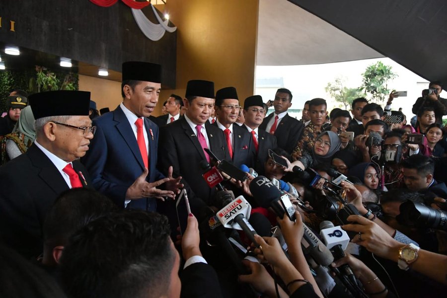 Presiden Jokowi Sampaikan Ucapan Terimakasih Atas Pelantikan Yang Berj