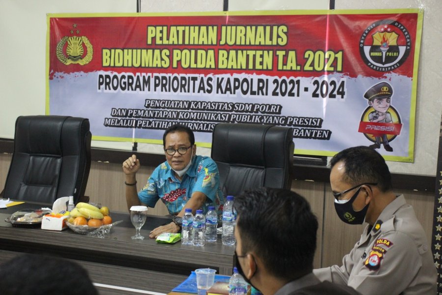 Polda Banten Melaksanakan Pelatihan Jurnalisme Kepisian