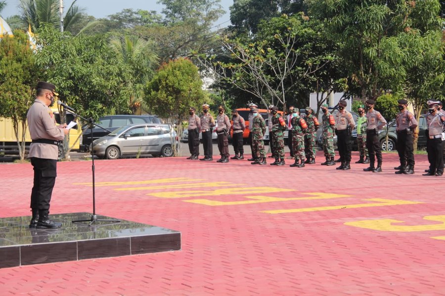 Penguatan Sinergitas, Polres Lebak Gelar Apel Kebangsaan Tiga Pilar