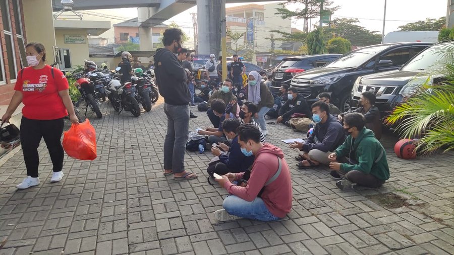 Puluhan Orang Pelaku Ajakan Mudik Ke Sumatra Diamankan Polres Cilegon 