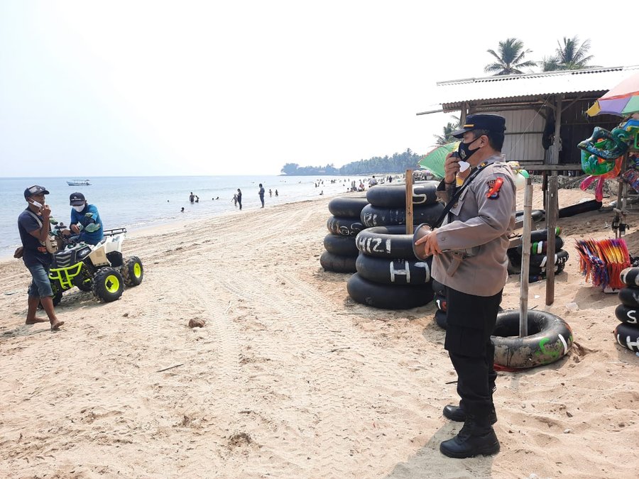 Satuan Bimbingan Masyarakat Polres Cilegon Cegah Penyebaran Virus Covi