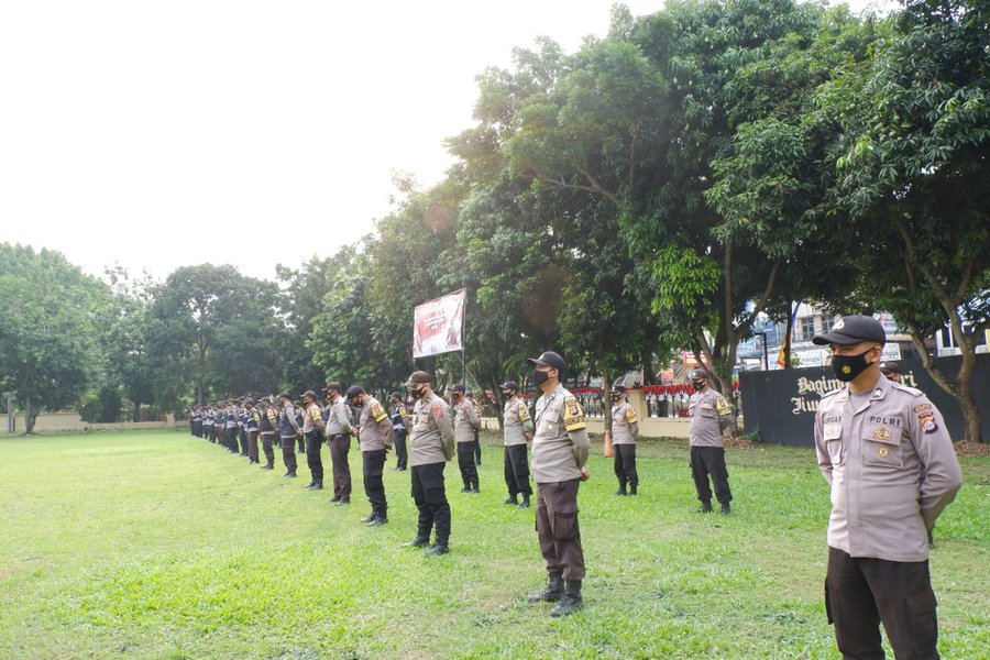 Kesiapan Pengamanan Pilkades, Polres Serang Kota Gelar Apel Bhabinkamt