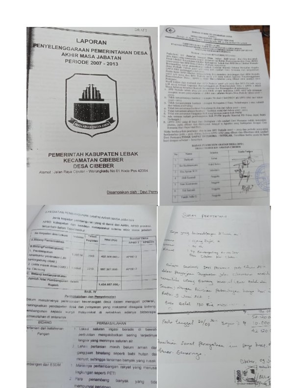 Bpd Desa Cibeber Kec. Cibeber Kab. Lebak Banten Menolak Atas Lppd Yang