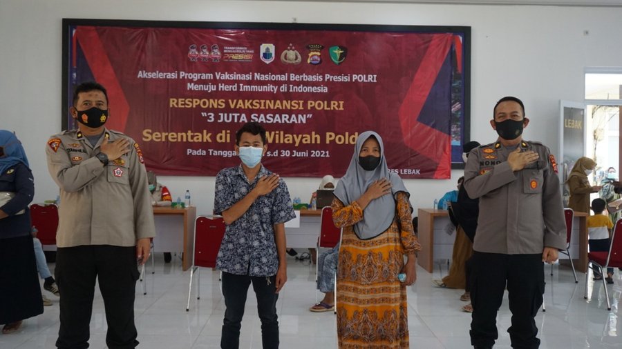 Jadwal Vaksinasi Massal Tahap Dua Polres Lebak Polda Banten