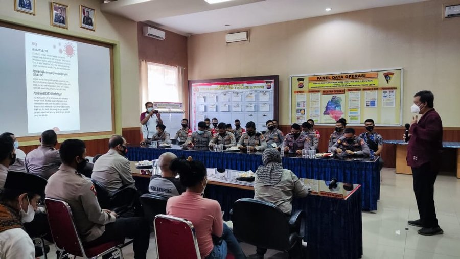 Putus Mata Rantai Covid 19, Sat Binmas Polres Lebak Adakan Pelatihan T