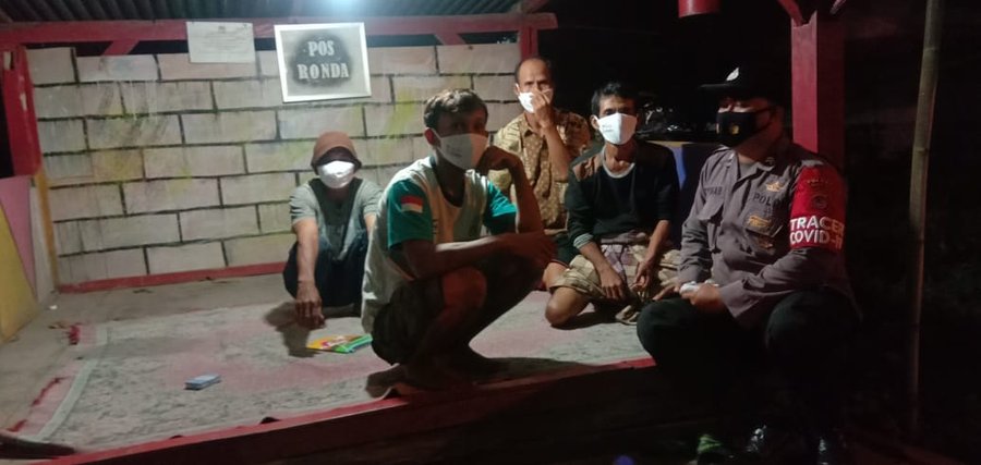 Polsek Mancak Giatkan Patroli Dialogis, Pos Kambling Di Wilaya Kec, Ma