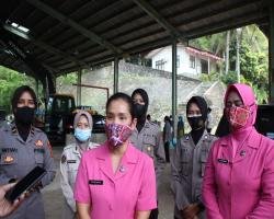 Peringati HUT Polwan Ke73 Polwan Bidhumas Polda Banten Bersama Ibu Pem