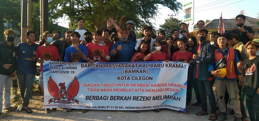 Ormas Bamkar Bagikan, Santunan Sembako Secara Dor  Tudor Ke Masarakat 