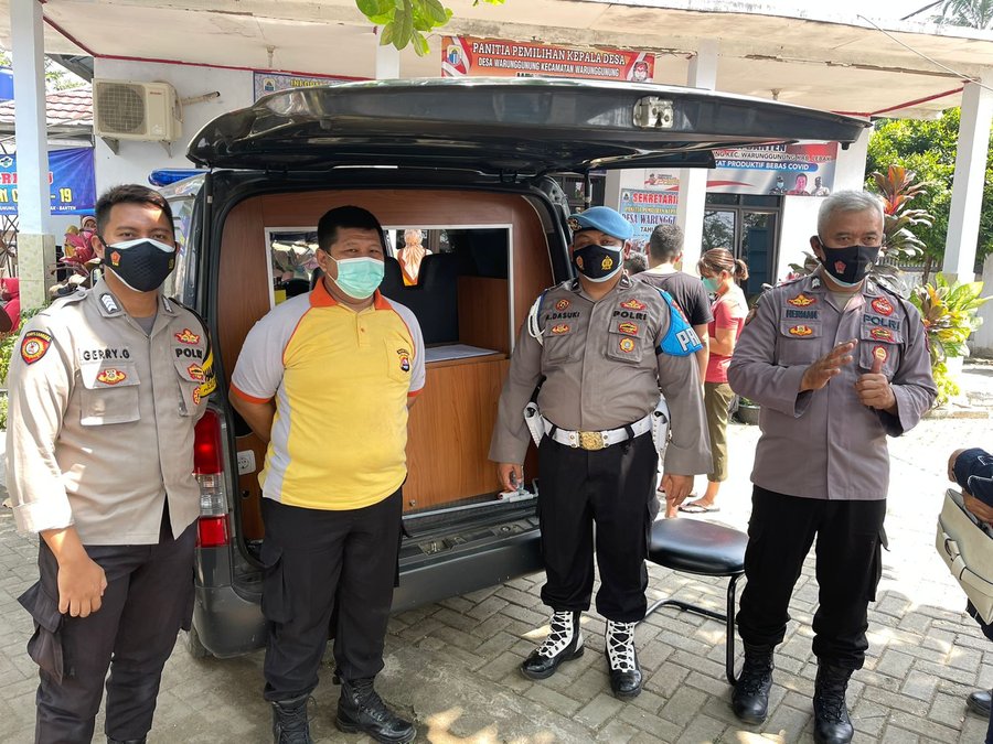 Polsek Warunggunung Polres Lebak Bersama Bhayangkari Gelar Vaksinasi C