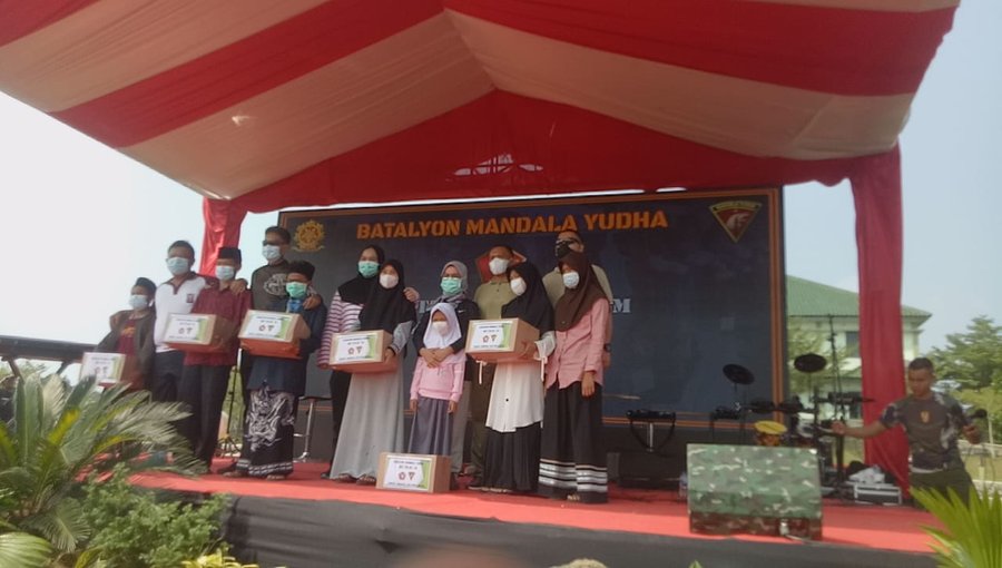 Batalyon Mandala Yudha Berbagi.dimasa Pandemi Covid 19