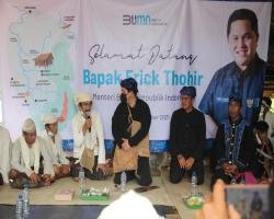 Menteri BUMN Erik Tohir Tinjau Lokasi Kebakaran di BaduyPolres Lebak P