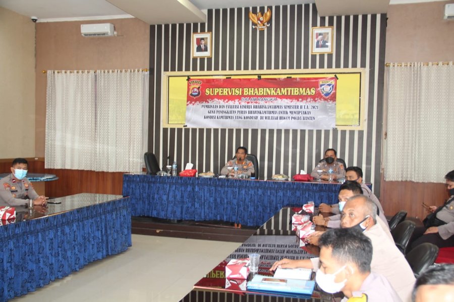 Tingkatkan Kinerja, Dir Binmas Polda Banten Lakukan Pembinaan Bhabinka