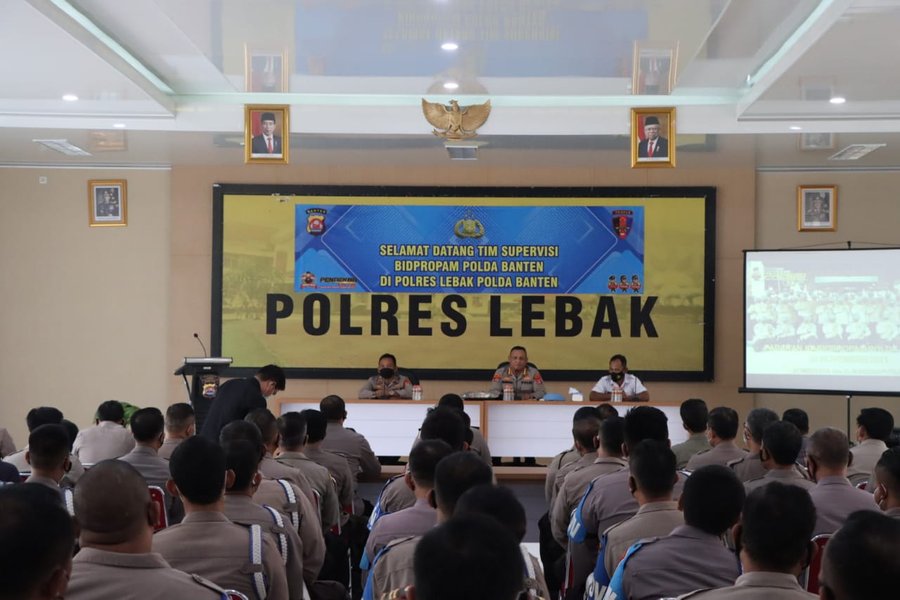 Tingkatkan Kinerja, Bid Propam Polda Banten Lakukan Supervisi Ke Polre