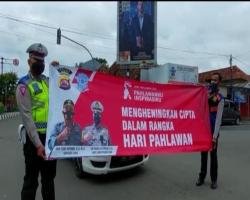 Hari Pahlawan Sat Lantas Polres Lebak Polda Banten Bersama Pengguna Ja