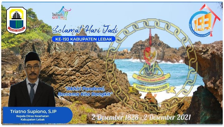 Dinas Kesehatan Kabupaten Lebak Beserta Jajarannya Mengucapkan Hari Ja