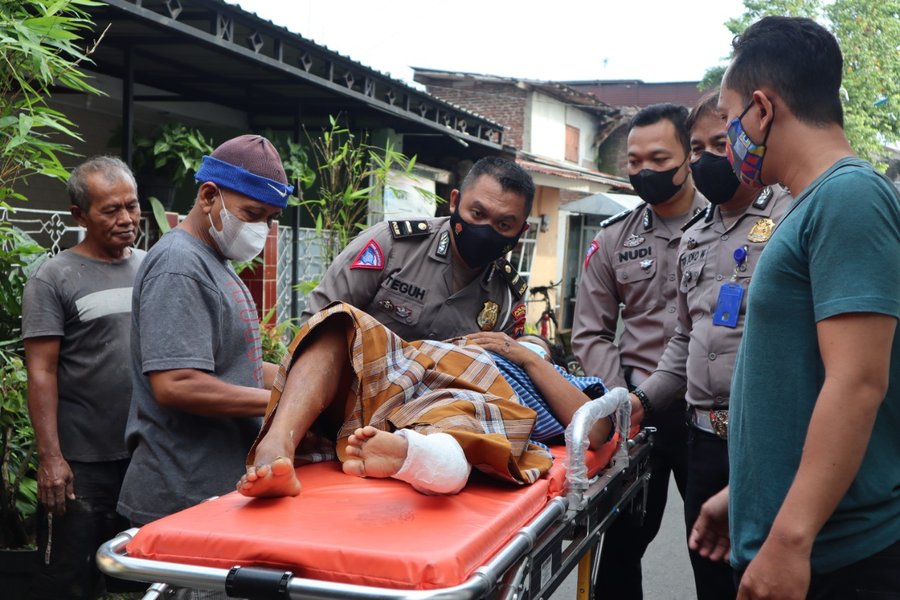 Satlantas Polres Purbalingga Antar Jemput Difabel Korban Kecelakaan, K