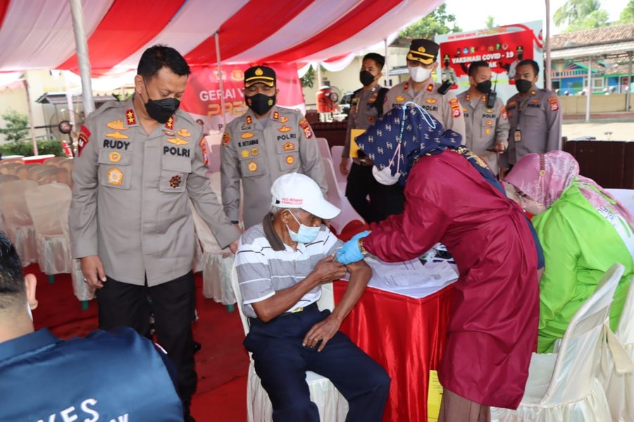 Kapolres Lebak Dampingi Kalemdiklat Polri Dan Kapolda Banten Tinjau Va