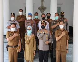 Bahas Penanganan Pandemi dan Bencana Alam Kapolres Lebak bertemu denga