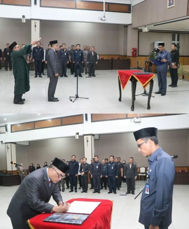 Sekda Lebak Lantik Dan Ambil Sumpah Kadis Kependudukan Dan Pencatatan 