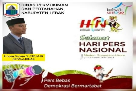 Kepala Dinas permukiman dan Pertanahan Beserta Jajaran  Mengucapkan Se